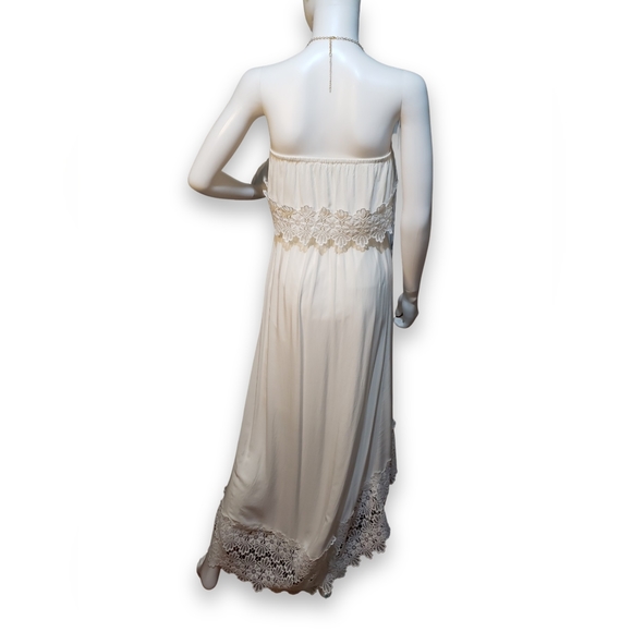 Solitaire Womens Dress Size Small Halter Top Maxi Hi-Low - Picture 3 of 5